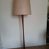 Scandinavian diabolo teak floor lamp