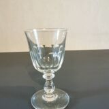 Port wine liqueur glasses in blown glass early 20th century