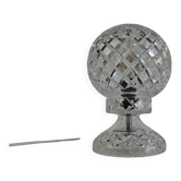 Lampe de table en cristal taillé vintage tchèque