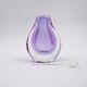 Flacon à parfum en verre soufflé violet « Sommerso »