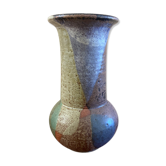 Vintage glazed stoneware vase