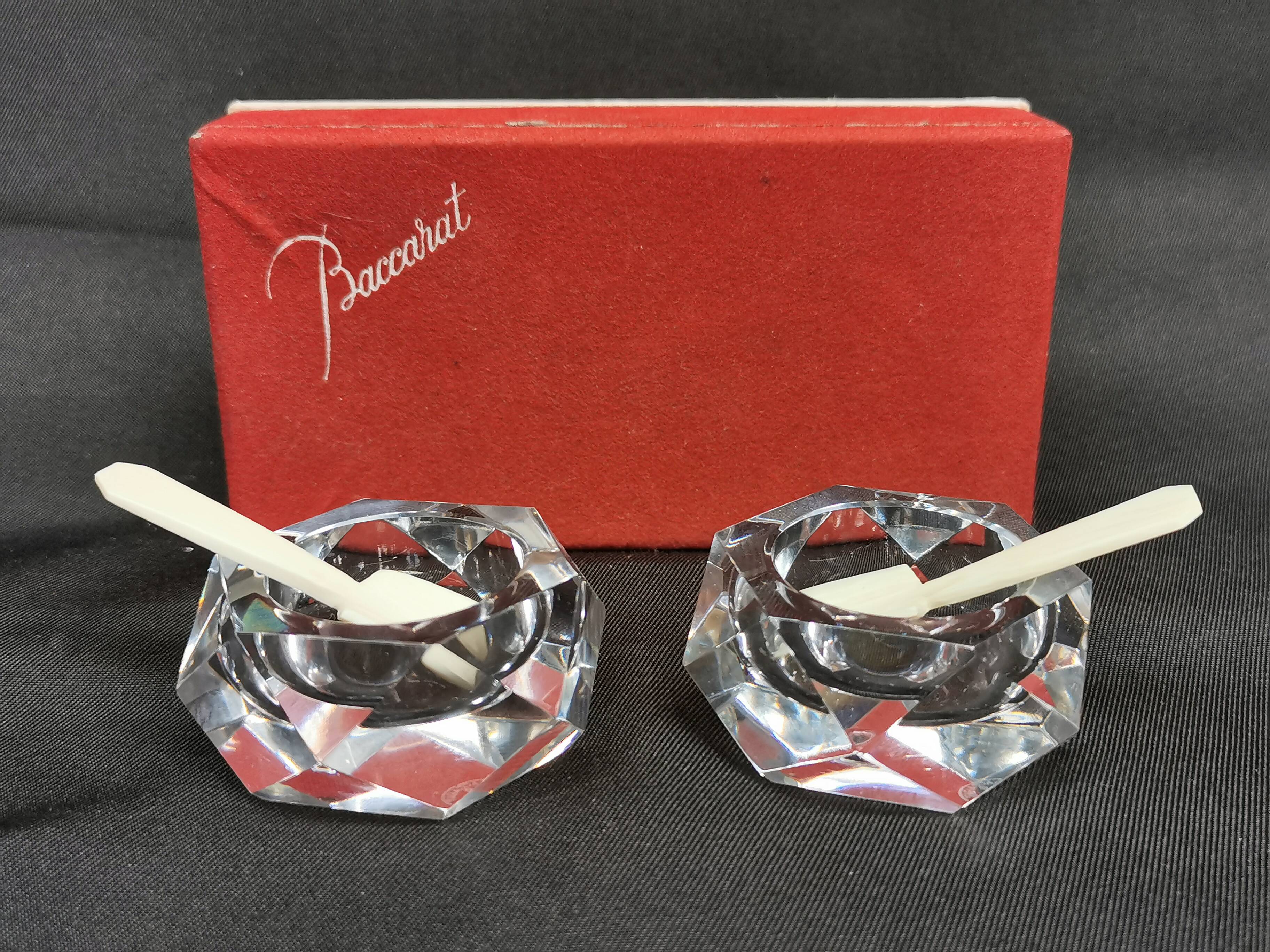 BACCARAT - Paire de Salerons en Cristal