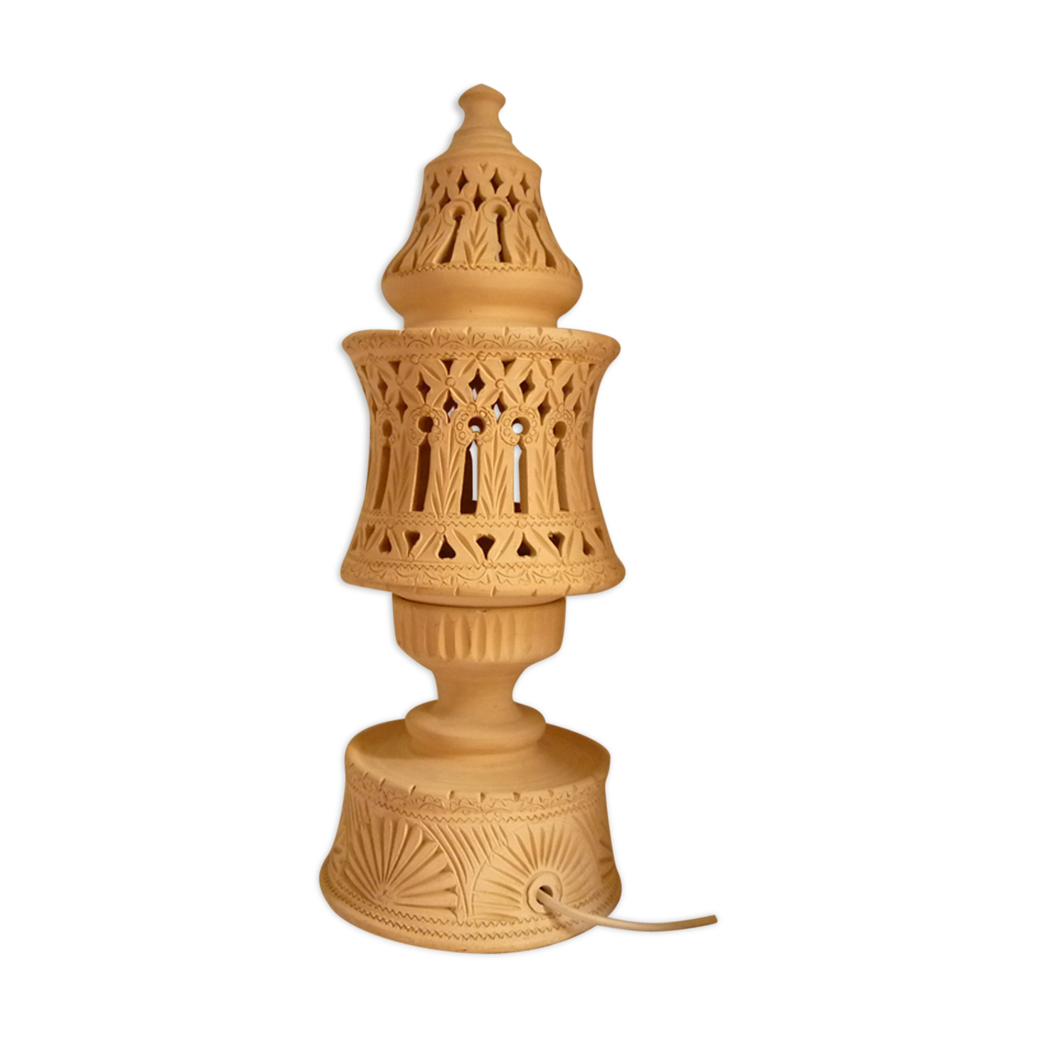 Oriental ceramic lamp