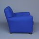Royal blue wool club chair armchair. 1930s