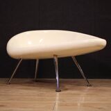 70's design sofa in fiberglass and chromed metal