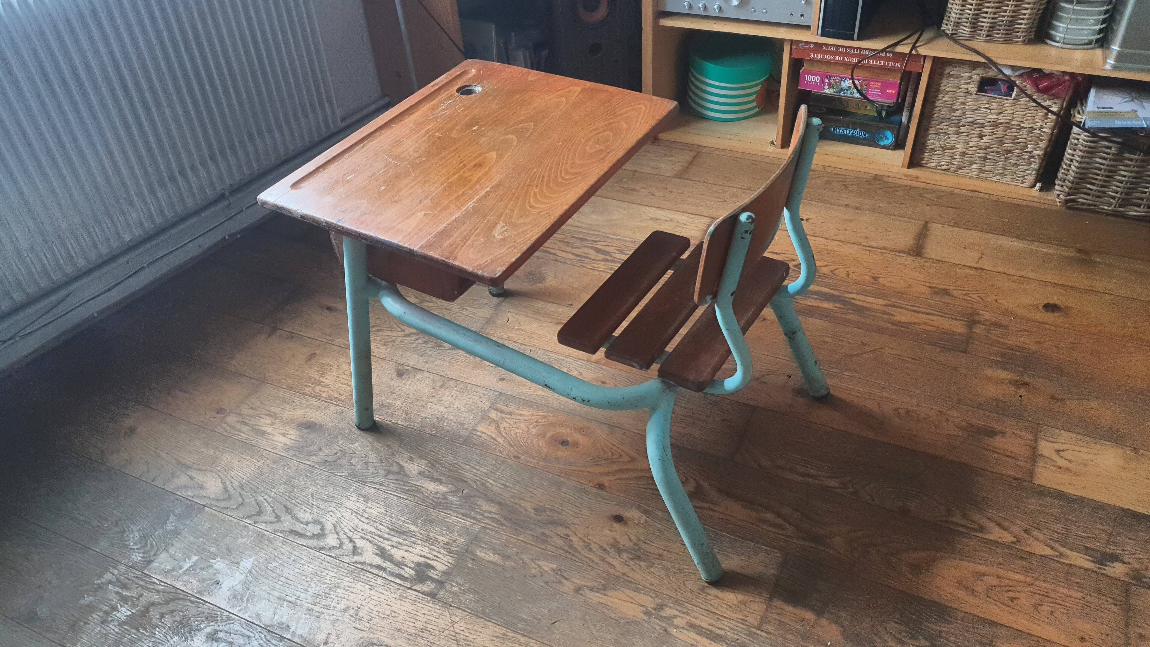 vintage school desk