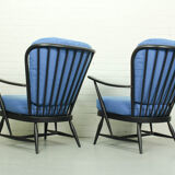 Canapé-lit modèle '355' et 2 fauteuils windsor, Lucian Ercolani pour Ercol