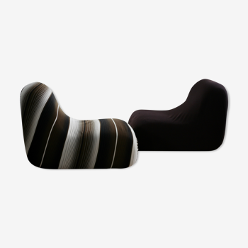 Pair of armchairs model canapouf by Pierre Cardin, Racine edition, France circa 1975