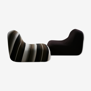 Paire de fauteuils modèle canapouf de Pierre Cardin, édition Racine, France circa 1975