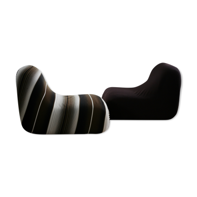 Paire de fauteuils modèle canapouf de Pierre Cardin, édition Racine, France circa 1975