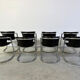 Vintage dining chairs by Willy Rizzo for Cidue set of 8, 1970s