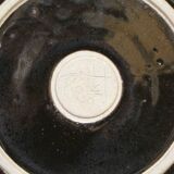 Decorative glazed stoneware plate by Patrick Rollet