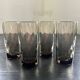 Lot de 4 verres en verre optique fumé
