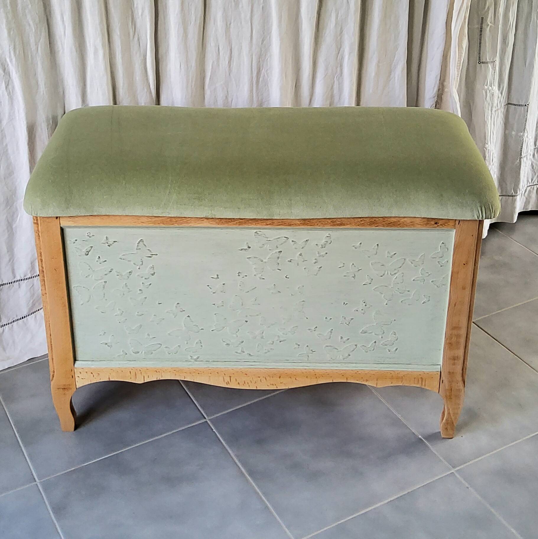 Patinated bank safe