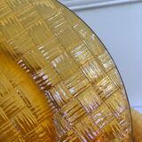 Vintage smoked glass plates