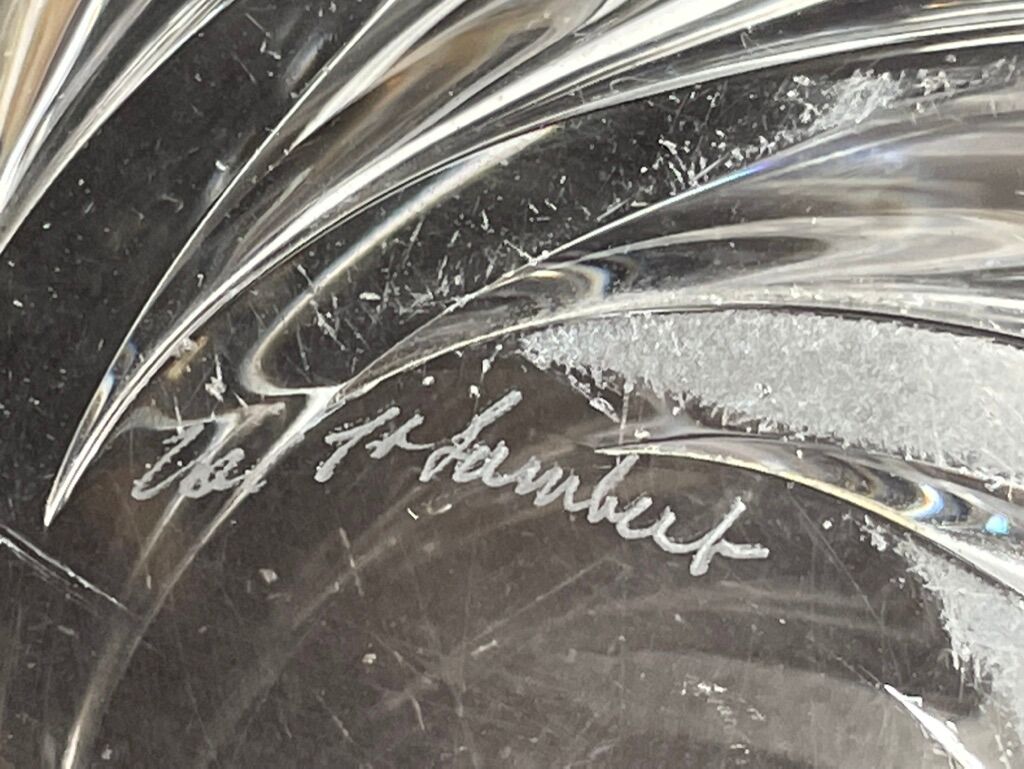 Cendrier en cristal – Vals Saint Lambert