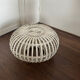 Mid Century Italian rattan bamboo Margherita Ottoman by Franco Albini