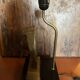 Lampe pharaon en bronze de style Hollywood Regency