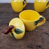Lemon slurry cups with lid