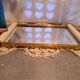 Art deco tray with rectangular mirror background
