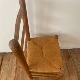 Set of 6 chairs in orne and straw