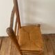 Lot de 6 chaises en orne et paille