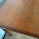 Solid oak desk with 2 drawers feet turned