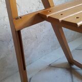 Wooden folding chair