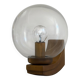 Simple glass and brass wall light from the mid-century, 1960, Germany.