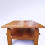 Elm coffee table by Alain Gaubert