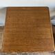Superb square table made of solid oak from the 1960s, with a cast iron bistro base.