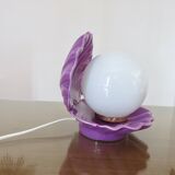 Purple ceramic shell lamp 1970