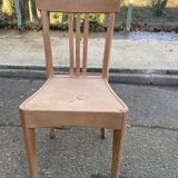 Scandinavian bistro chair in raw beech wood
