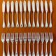 Christofle Malmaison, 12 fish cutlery sets, 24 pieces, new condition