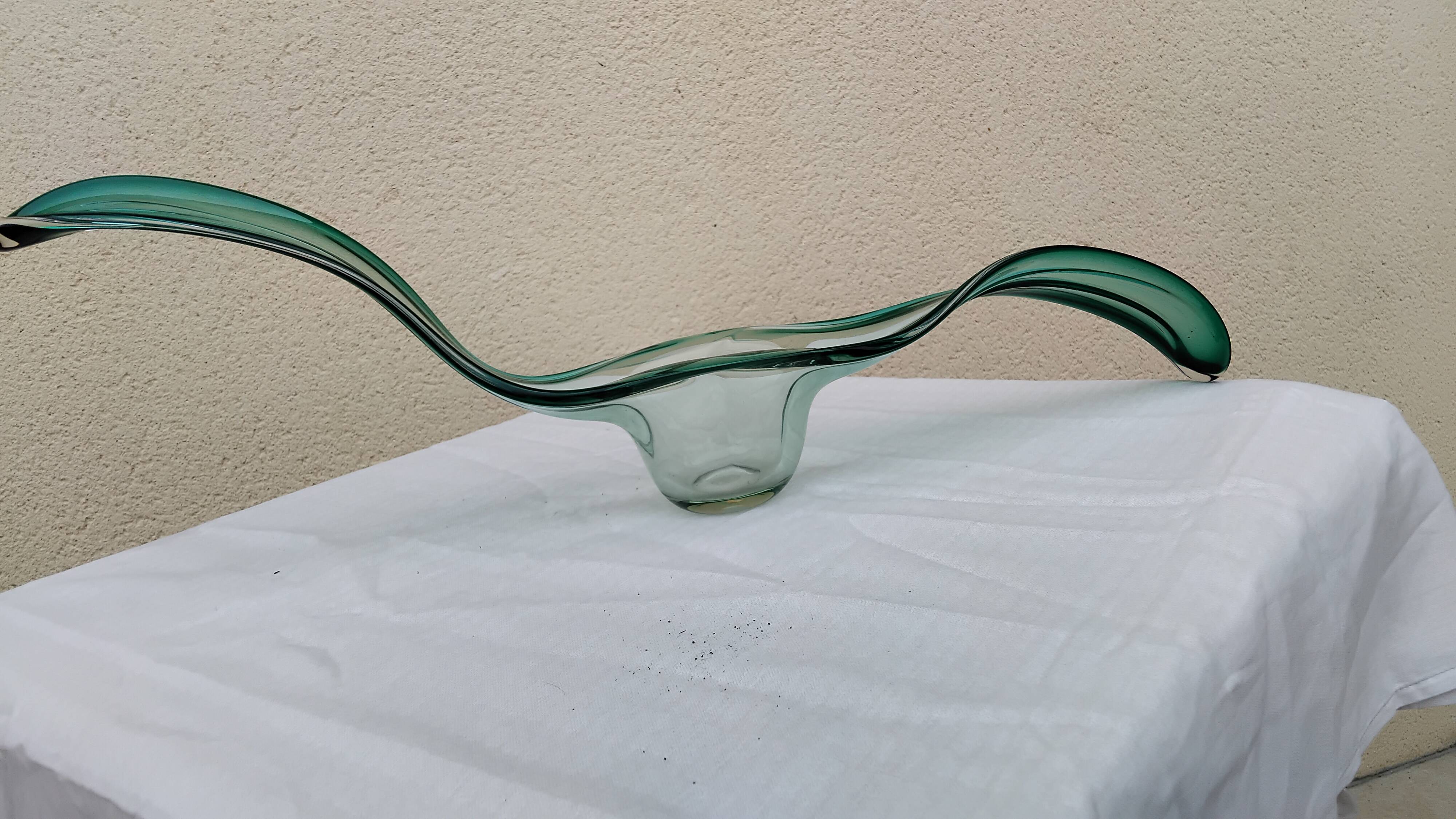 Coupe a fruit verte cristal
