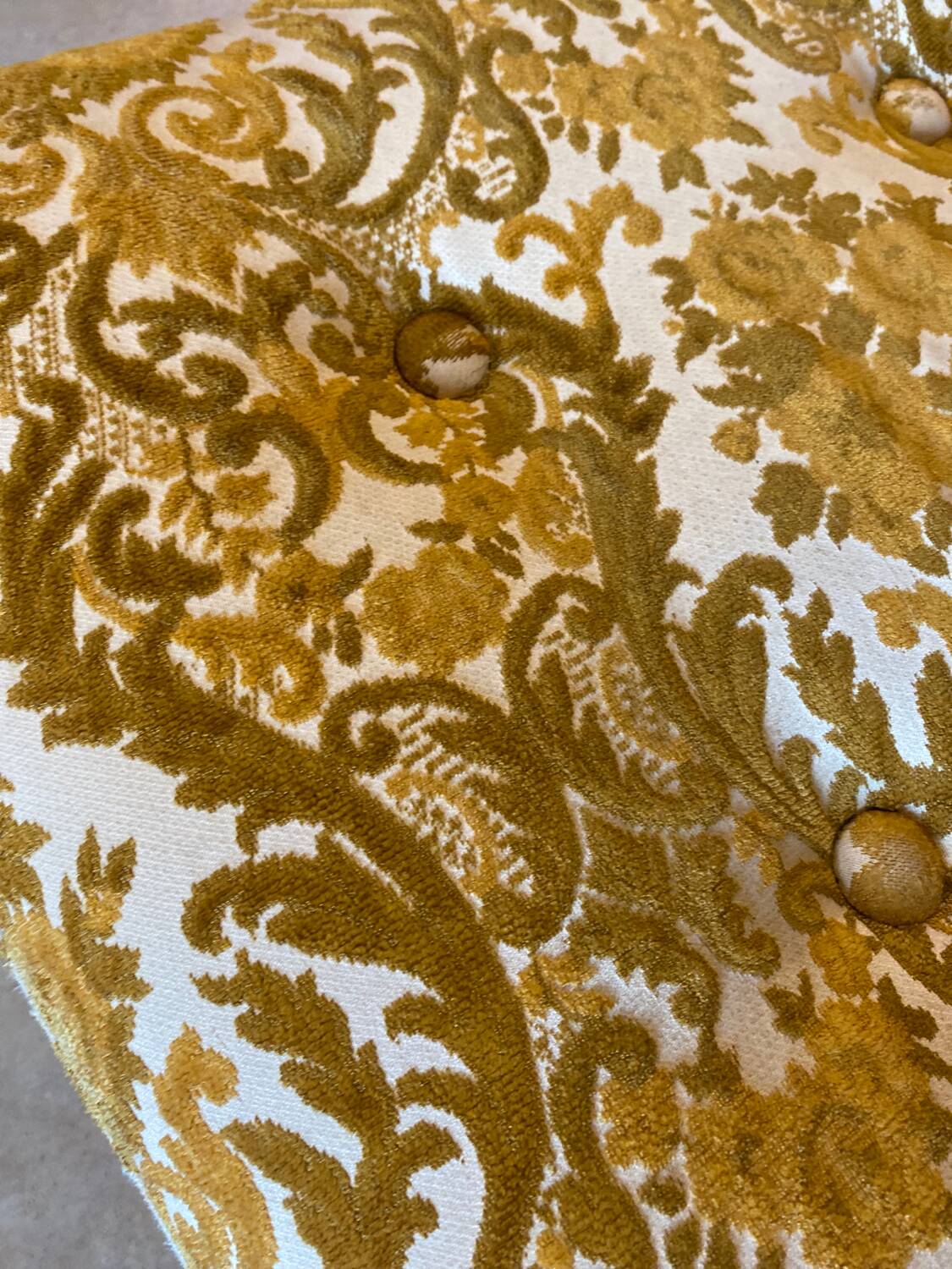 Vintage pouf or footrest