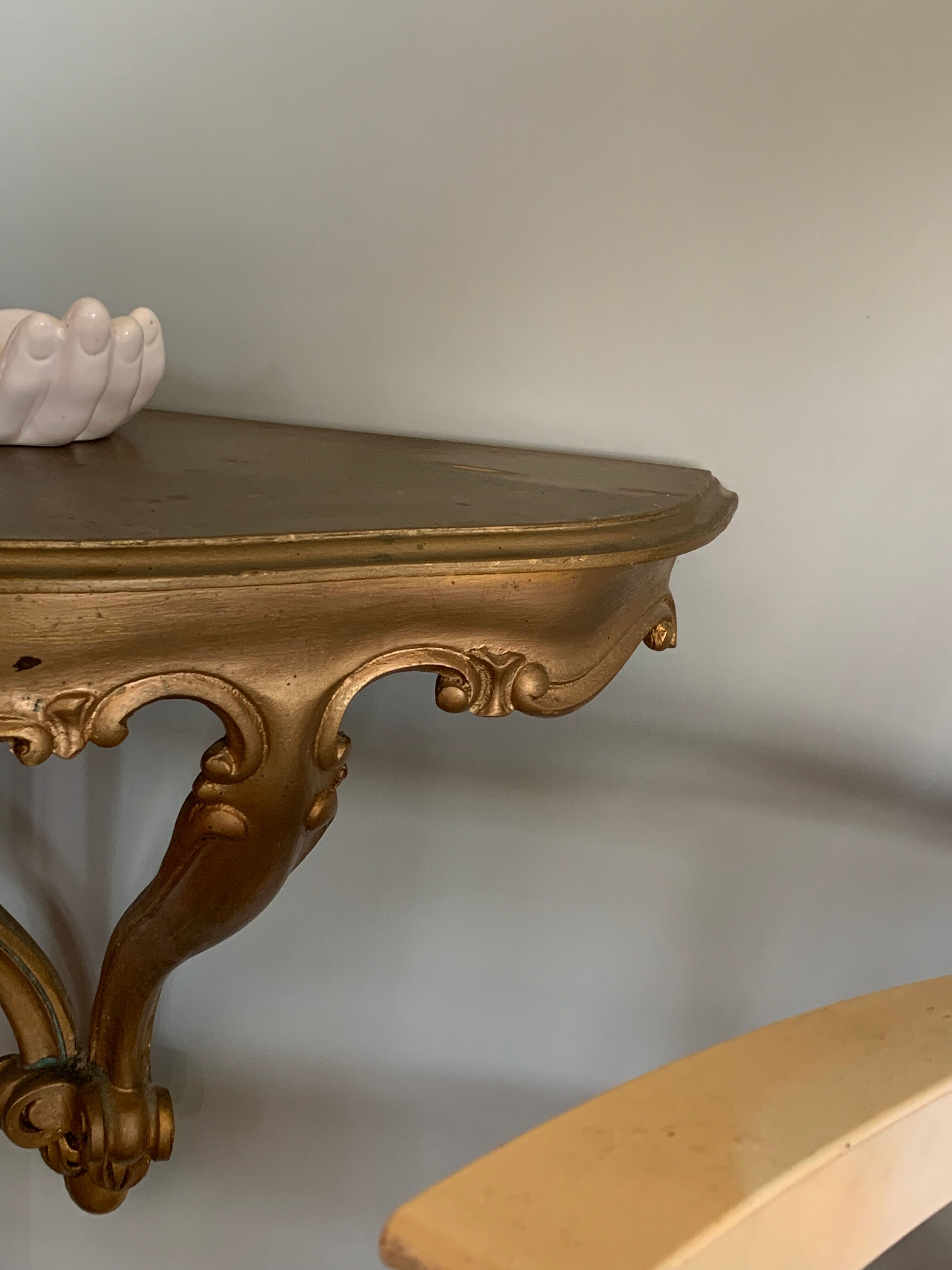 Golden baroque console