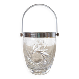Chiseled crystal ice bucket