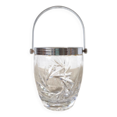 Seau à glaçons en cristal ciselé