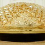 Ceiling lamp "Diamonds" iridescent molded glass