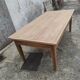 Old farmhouse table of 2x1 m and 8 places in beech and oak