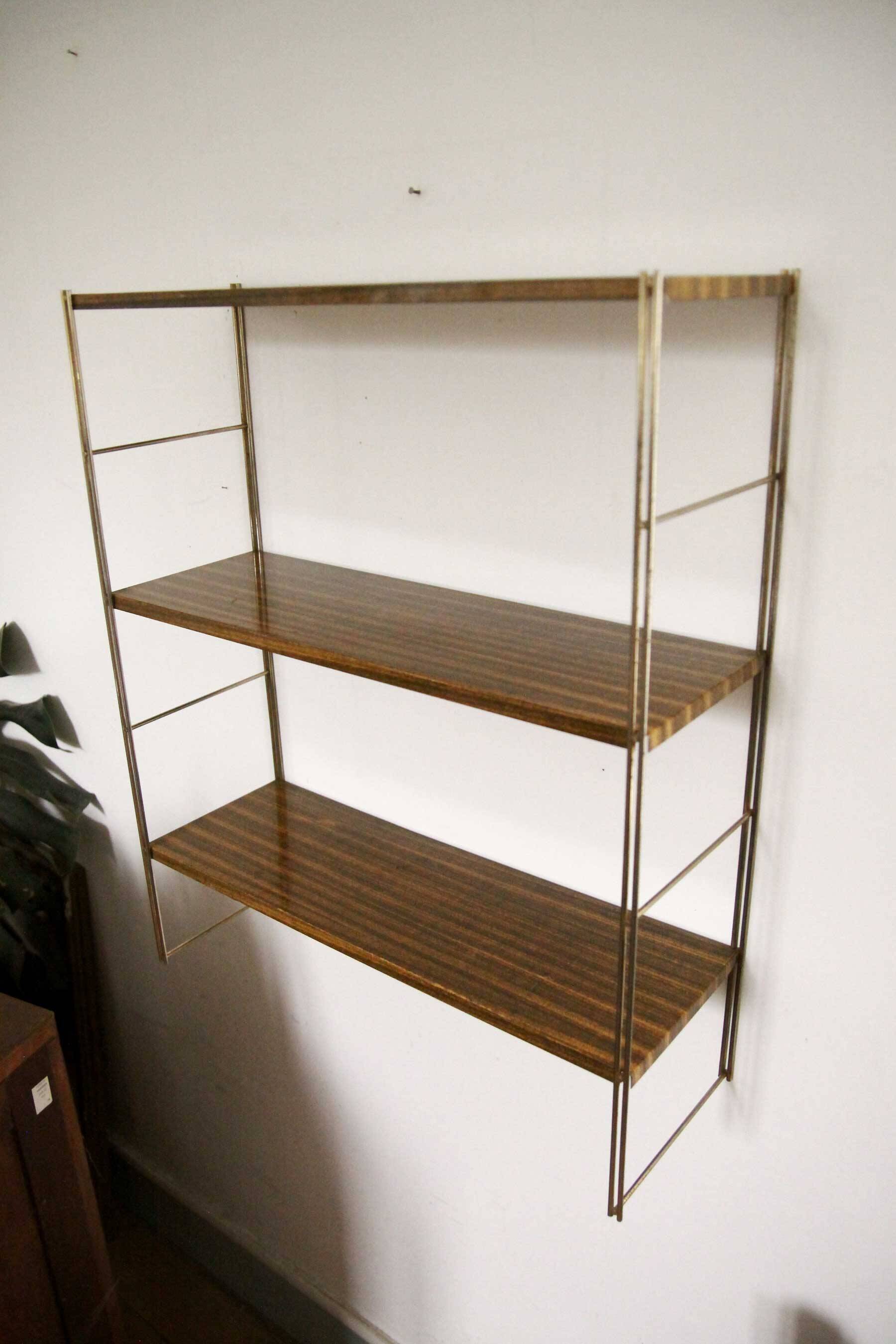 Vintage wall “string” shelf