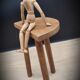 Tripod stool half moon light