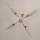 Chandelier with two vintage wall lamps house Lunel 1960