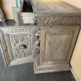 Carved wooden sideboard