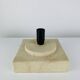 Red stone and fibreglass lamp, vintage