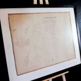 "geometric and sharing" cadastral plan of 1852 canvas