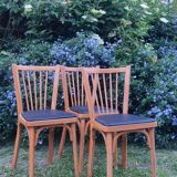 Set of 3 baumann bistro chairs n°12