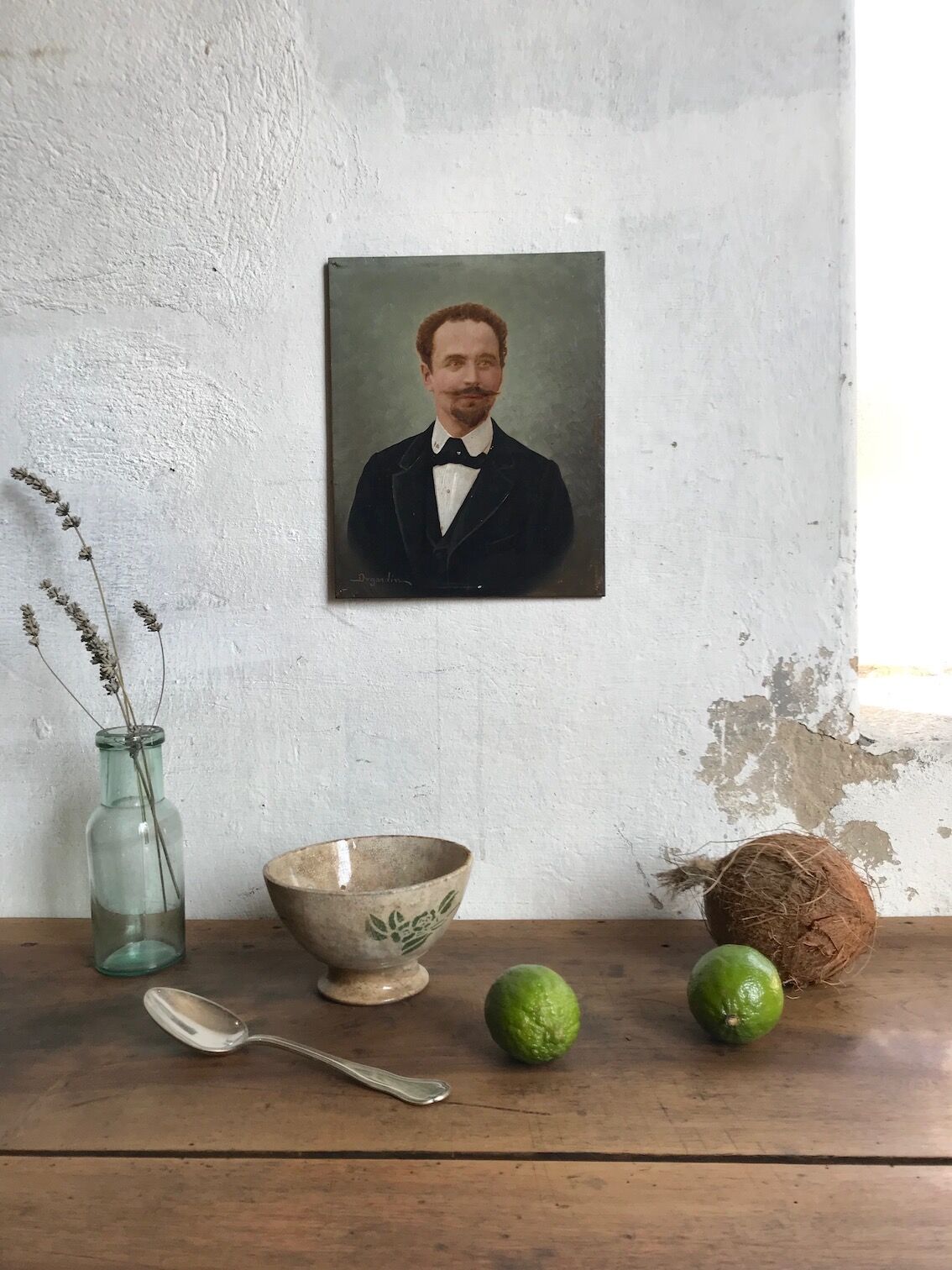 Portrait in oil L. DUGARDIN