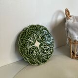 Cabbage plate in green slip